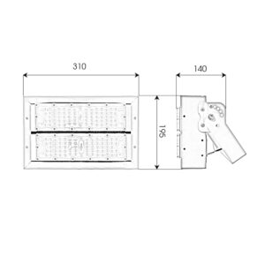 Đèn pha Module Led SMD 100w (50w*2)